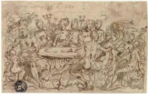 SCHIAVONE Andrea Meldolla 1522-1563,The Banquet of the Gods,Christie's GB 2005-07-05