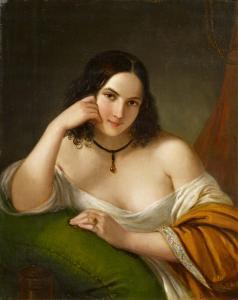 SCHIAVONI Natale 1777-1858,Portrait of a Young Italian woman,Van Ham DE 2022-05-19