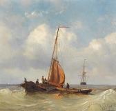 SCHIEDGES Petrus Paulus 1813-1876,Sailing barge in a swell,Sotheby's GB 2007-03-27