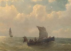 SCHIEDGES Petrus Paulus 1813-1876,Sailing on open water,1860,Christie's GB 2006-06-13