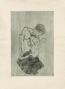 SCHIELE Egon 1890-1918,Sorrow,1914,im Kinsky Auktionshaus AT 2015-11-24