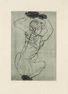 SCHIELE Egon 1890-1918,Squatting Woman,1914,im Kinsky Auktionshaus AT 2015-11-24