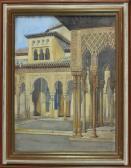 SCHIERING Kurt 1886-1918,Orientalisches Bauwerk - Alhambra,Allgauer DE 2016-04-08