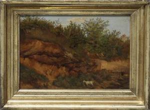 SCHIESS Traugott 1834-1869,Campagna-Landschaft mit grasender Ziege,Reiner Dannenberg DE 2020-09-17