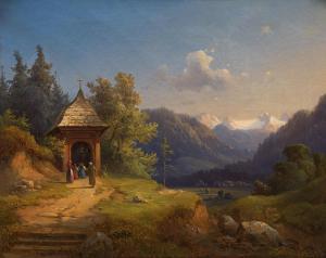 SCHIFFER Anton 1811-1876,Blick zum Dachstein,im Kinsky Auktionshaus AT 2023-11-28