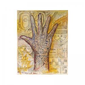SCHIFFMACHER Henk 1952,composition with a hand,2001,Sotheby's GB 2004-09-27