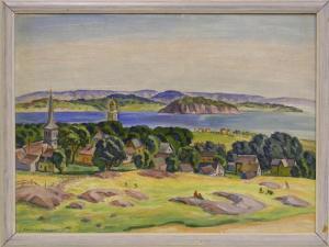 SCHILDKNECHT Edmund 1899-1985,Village by the Sea,Winter Associates US 2012-04-23