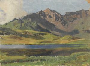 SCHILL Emil 1870-1958,Mountain lake in summer,1917,Sworders GB 2022-02-13