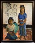 Schille Alice 1869-1955,TWO GIRLS, GUATEMALA,Apple Tree Auction Center US 2019-11-21