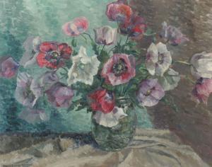 schilling baumert marie 1930,Blumenstilleben in einer Vase,1946,Von Zengen DE 2009-06-19