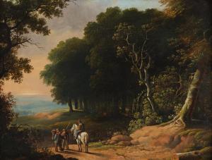 SCHIMMELPENNINCK Gerrit 1759-1818,Waldlandschaft mit Reiter und zwei Re,Hargesheimer Kunstauktionen 2013-09-21