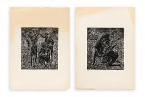 SCHINASI DANIEL 1933-2021,Caino e Abele "Il vecchio tramonto",Borromeo Studio d'Arte IT 2023-03-15