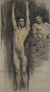 SCHINDLER Osmar 1867-1927,GERMAN ZWIEGESPRÄCH (TÊTE À TÊTE),Sotheby's GB 2017-02-16