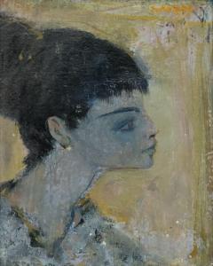 SCHINTONE Daniel 1927-2015,Portrait de jeune femme,1958,Marambat-Camper FR 2022-05-11