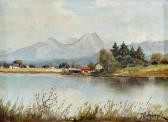 SCHINZEL Reinhart 1879-1954,Lake Leonharder next to Villach,Nagyhazi galeria HU 2018-09-25
