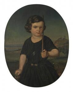 SCHIRMER Georg 1816-1880,KINDERBILDNIS,1849,Nagel DE 2020-07-08