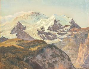 SCHIRMER Johann Wilhelm 1807-1863,Das Jungfraumassiv,1835,Stahl DE 2023-11-25