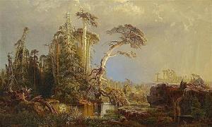SCHIRMER Johann Wilhelm 1807-1863,Forest Landscape with Pond,Van Ham DE 2017-11-17