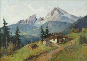 SCHLÜTER C 1886-1924,Pejzaż alpejski,Rempex PL 2007-10-24