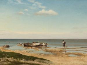 SCHLATER Alexander Georg 1834-1879,Fisher at the Beach,1874,Auctionata DE 2016-09-06