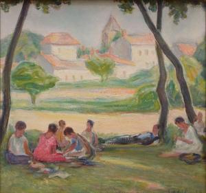 SCHLEIFER Savery 1888-1943,Déjeuner sur l'herbe,1929,Rossini FR 2015-06-18