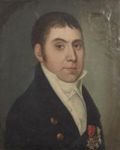 SCHLESINGER Johann 1768-1840,Portrait d'homme,1818,Millon & Associés FR 2013-06-26