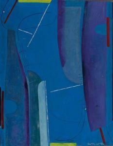 SCHLOTTERBECK Joachim 1926-2007,Komposition in Blau,1972,Palais Dorotheum AT 2010-03-10