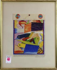 SCHLOTZHAUER Harold Hal 1941,Untitled (Geometric Whimsy),1966,Clars Auction Gallery US 2020-12-12