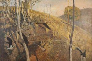 SCHLUNKE David 1942,Landscape with Ibis,Menzies Art Brands AU 2016-09-22