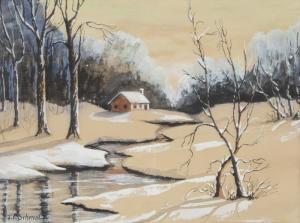 SCHMALZ Herbert Gustave 1856-1935,Untitled (Snow covered stream),Dallas Auction US 2017-09-13