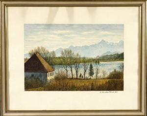 SCHMELLER E,Blick über den Weißensee auf Füssen,1956,Allgauer DE 2009-07-10