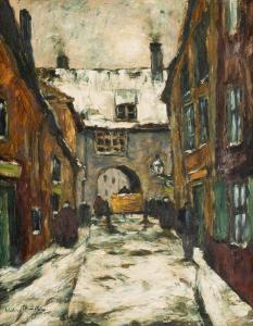 SCHMETZ Wilhelm 1890-1938,Aachen Street in winter,Hargesheimer Kunstauktionen DE 2021-03-13