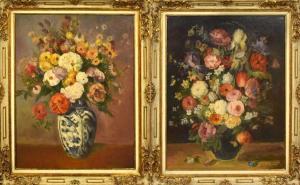 SCHMID Erwin Albert,Ein Paar Blumenstillleben,1943-46,Scheublein Art & Auktionen 2023-05-12