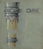 SCHMID Josef 1842-1914,Design for a richly ornamented silver cup.,Galerie Koller CH 2007-09-17