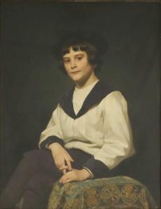 SCHMID Julius 1854-1935,Portrait of a boy, said to be Augustus Mayer, thre,Sworders GB 2021-09-14