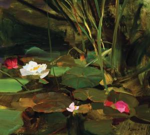 SCHMID Richard Alan 1934-2021,Water Lilies,2016,Scottsdale Art Auction US 2024-04-12