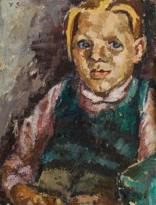 SCHMIDL WAEHNER Trude 1900-1979,Porträt des Sohnes Gustav,1935,im Kinsky Auktionshaus AT 2017-03-01