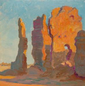 SCHMIDT Albert H. 1885-1957,Arches Monument,Santa Fe Art Auction US 2022-05-28