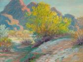 SCHMIDT Albert H. 1885-1957,Chamisa - Desert Landscape,Santa Fe Art Auction US 2021-05-29