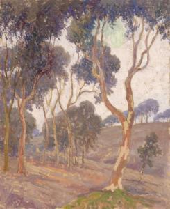 SCHMIDT Albert H.,Two Sided Painting: Trees on Hillside (recto) / St,Santa Fe Art Auction 2022-05-28
