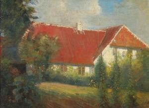 SCHMIDT Albrecht Elvinus 1870-1945,Garden setting,1921,Bruun Rasmussen DK 2023-10-23