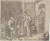 SCHMIDT Franz Xaver 1750-1822,Im Atelier des Künstlers,1818,Galerie Bassenge DE 2019-05-31