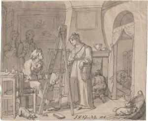 SCHMIDT Franz Xaver 1750-1822,Im Atelier des Künstlers,Galerie Bassenge DE 2020-11-25