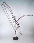 SCHMIDT Fred 1936-2001,Red Wire Figure with Small Base,Rachel Davis US 2016-05-14