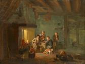 SCHMIDT George Adam 1791-1844,Kitchen Scene with Peasants at Rest,Lempertz DE 2020-11-14