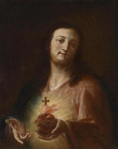 SCHMIDT Martin Johann 1718-1801,Das flammende Herz Jesu,Palais Dorotheum AT 2012-10-17