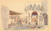 SCHMIDT Max 1818-1901,Sadirvan Mosque Courtyard in Smyrna∫,1844,Alif Art TR 2016-10-23