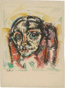 SCHMIDT NIECHIOL Arnold 1893-1960,Selbstbildnis,1920,Galerie Bassenge DE 2020-11-26