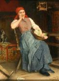 SCHMIDT Theodor Gustav Ernst 1828-1904,The Dreaming Maid,1989,Weschler's US 2005-09-17