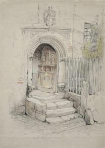 SCHMIDT VAN DER VELDE Else 1904-1997,Meissen - Portal zum Burgl,1929,Schmidt Kunstauktionen Dresden 2016-09-17